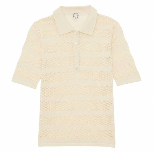 NEW INES DE LA FRESSANGE simon top in linen ecru